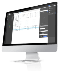Desktop screen showing Ricoh InfoPrint Manager printing management portal